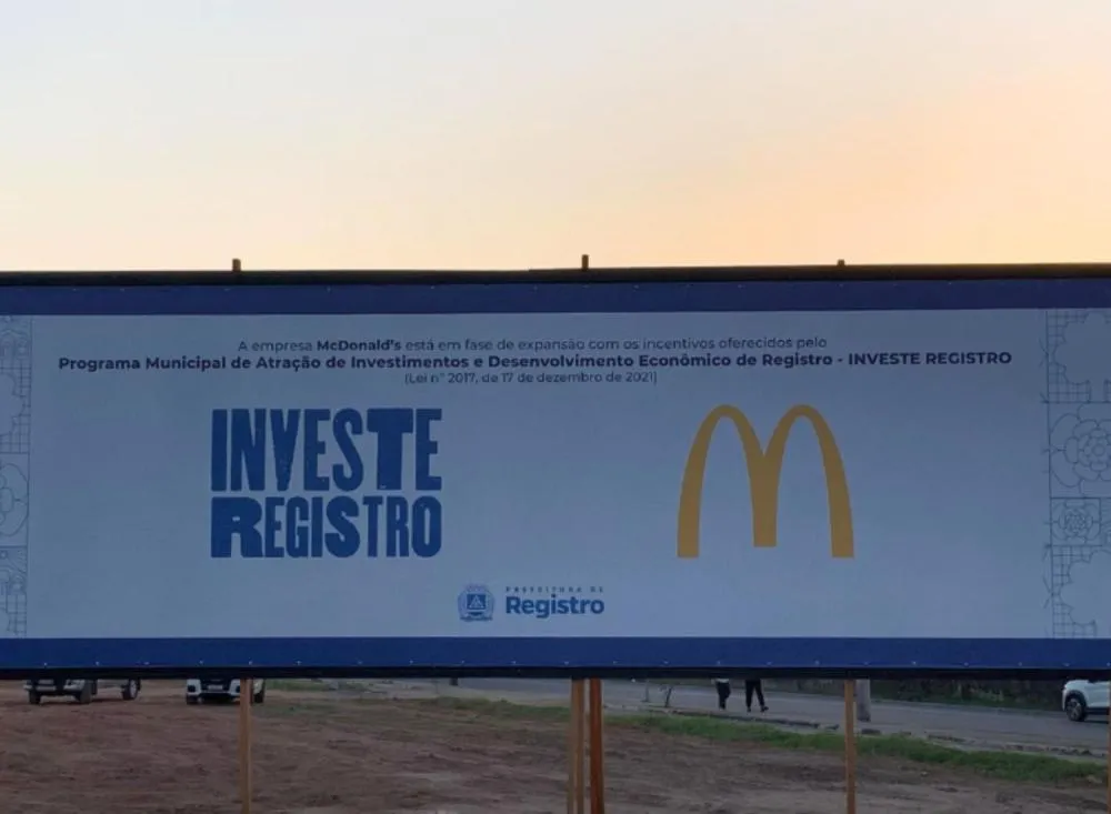 É oficial: Registro ganhará a primeira unidade do McDonald’s no Vale do Ribeira / Foto: Divulgação Prefeitura de Registro