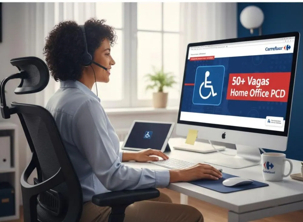 Carrefour anuncia mais de 50 vagas de Trabalho Remoto exclusivas para PCDs para ensino médio e R$ 1.600,00 de remuneração