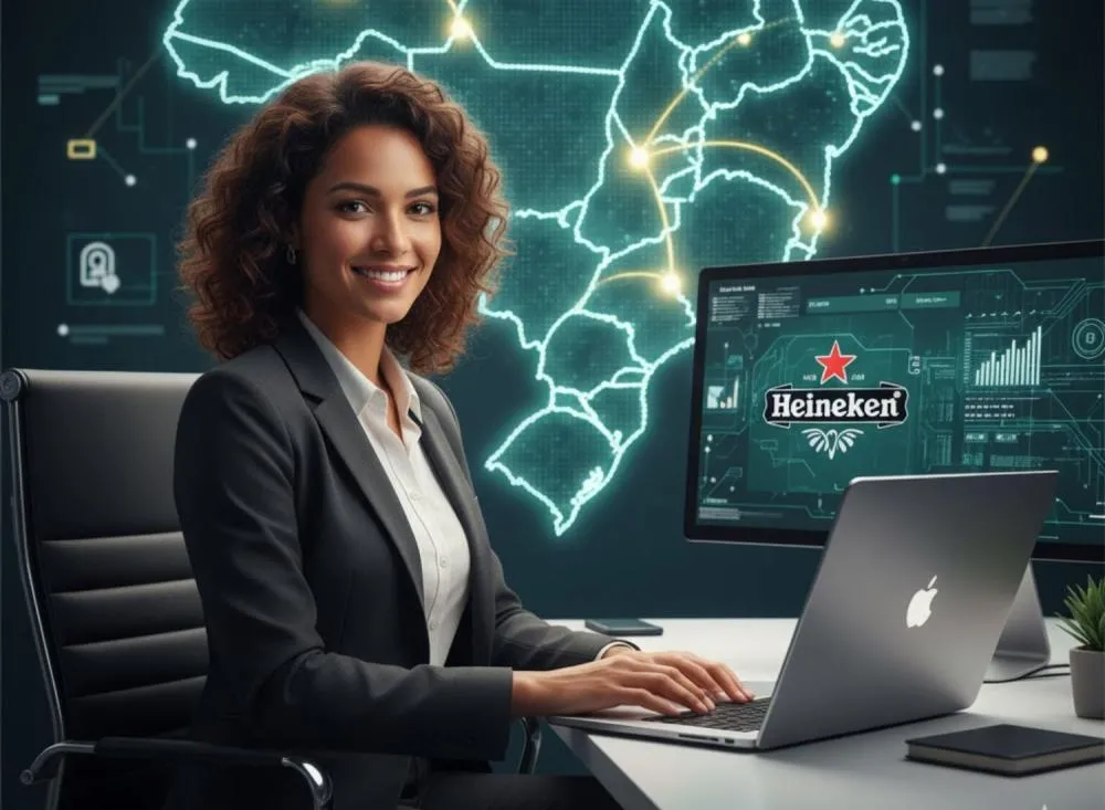 Heineken divulga Processo Seletivo com Vagas Home Office e salários de até R$ 22 Mil para profissionais de tecnologia em todo o Brasil / Foto: Gerada por IA