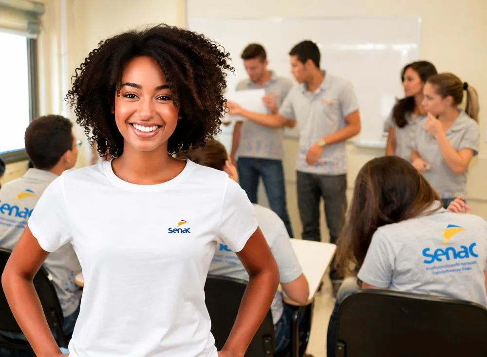 Processo seletivo Senac abre vaga para Jovem Aprendiz Assistente Administrativo com remuneração de R$ 1.068,00 / Foto Gerada por IA