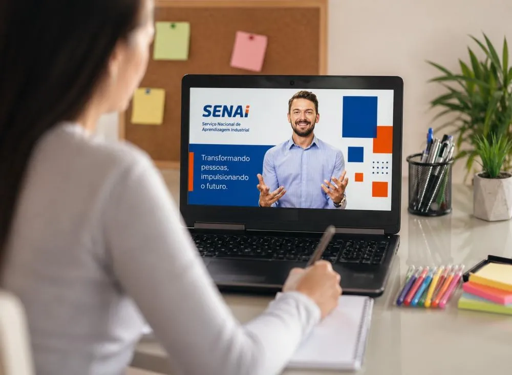 SENAI abre processo seletivo para trabalho home office com salário de R$ 3,6 mil / Foto: Gerada por IA
