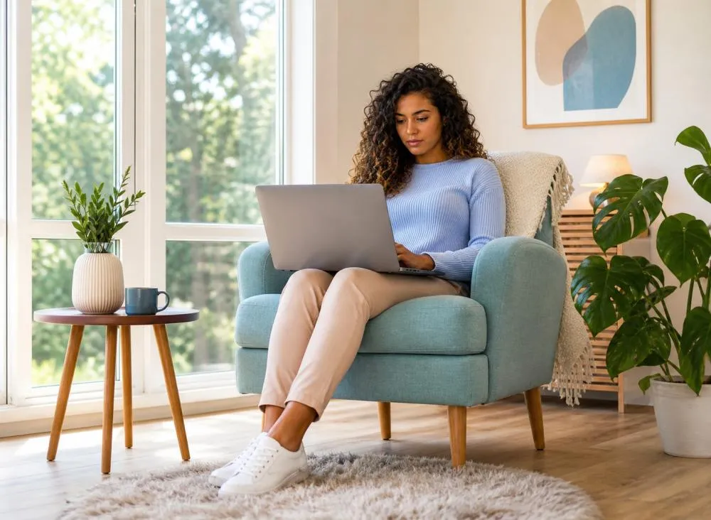 Trabalho Home Office de segunda a sexta-feira seis horas por dia com salário de R$ 1.500,00 para ensino médio / Foto: Gerada por IA