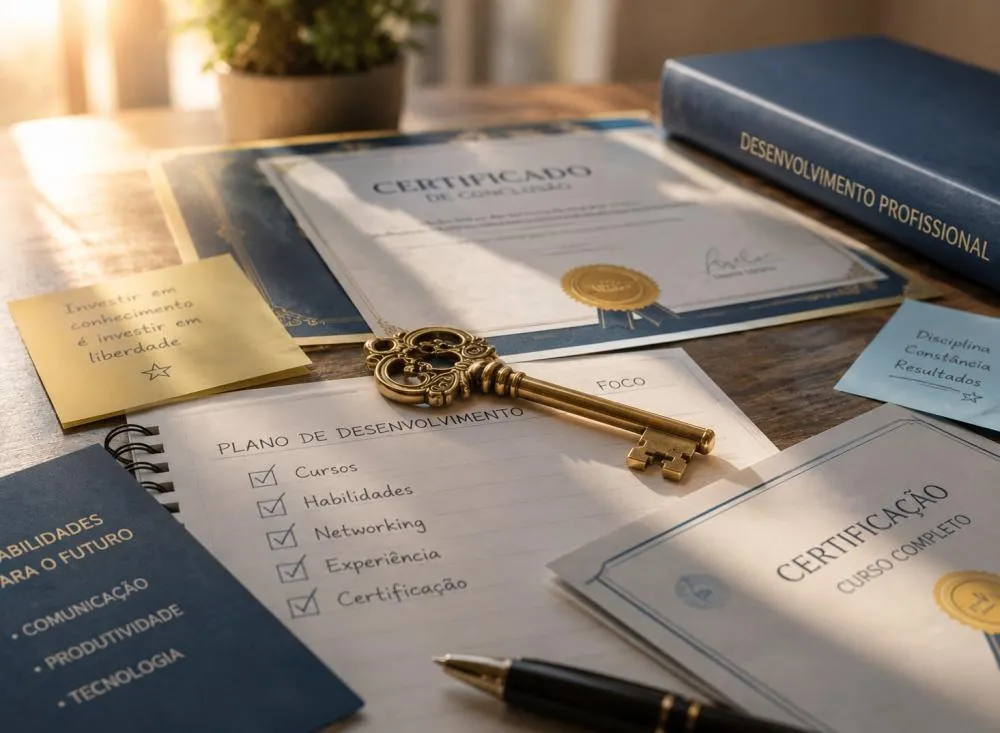 Cursos gratuitos para trabalho remoto: veja o que estudar para conseguir vaga home office / Foto: Gerada por IA