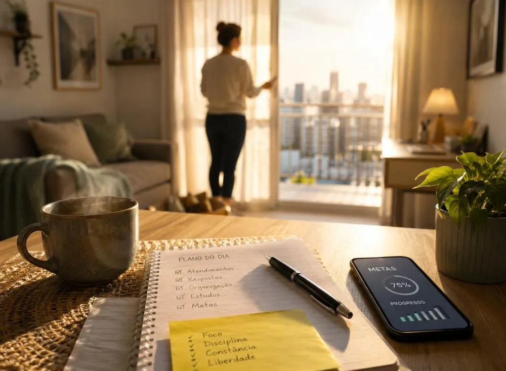 Quanto ganha quem trabalha com atendimento home office? Veja salários e benefícios / Foto: Gerada por IA
