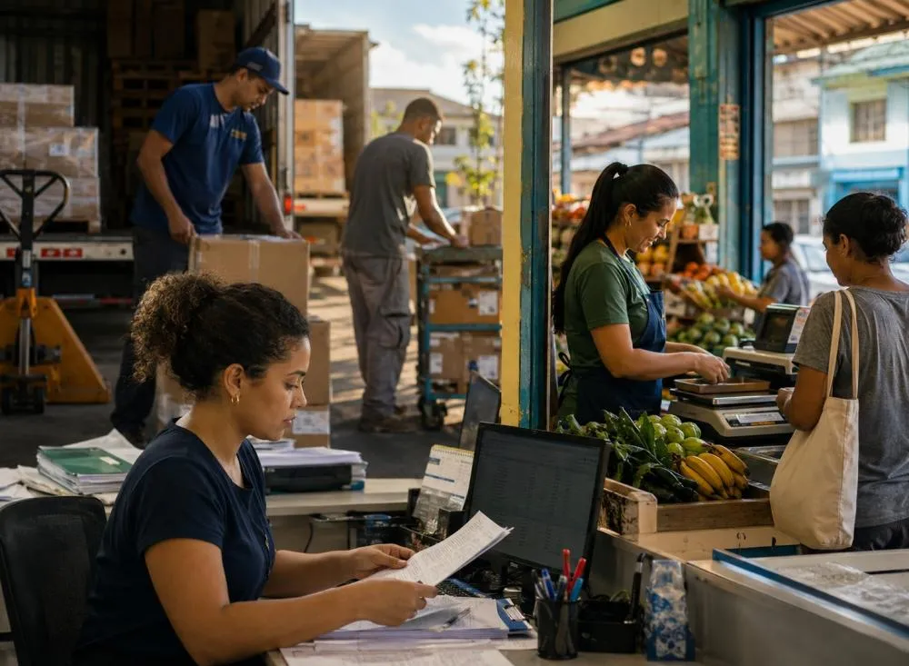 Empresas abrem vagas para auxiliar administrativo, comercial e produção no Vale do Ribeira / Foto: Gerada por IA