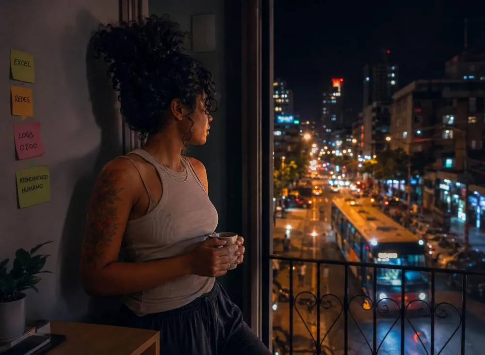 Trabalho remoto noturno de sexta a domingo com remuneração de R$ 1.600,00, veja como se inscrever / Foto: Gerada por IA