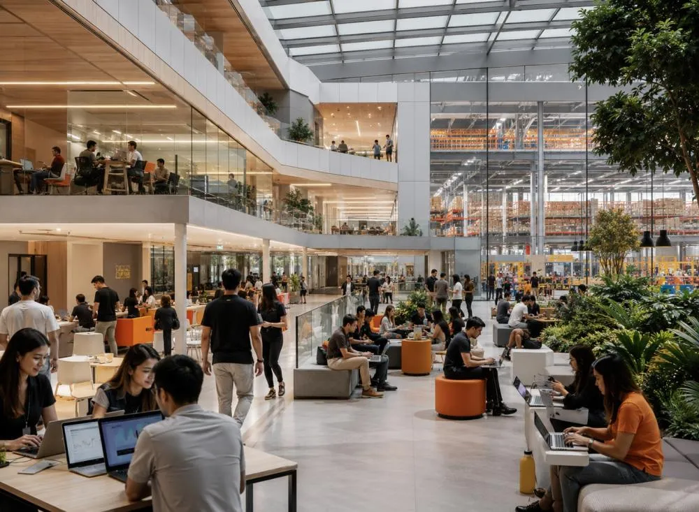 Processo seletivo Shopee com mais de 400 vagas no Brasil para trabalho remoto, híbrido e presencial / Foto: Gerada por IA