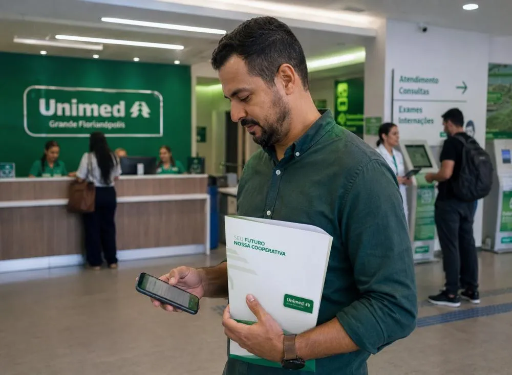 Processo Seletivo Unimed com vagas para ensino médio, trabalho remoto e salários de até R$ 9 mil / Foto: Gerada por IA