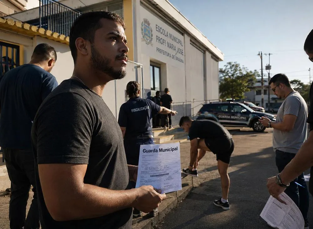 Concurso para Guarda Municipal abre inscrições para ensino médio com remuneração superior a R$ 5 mil; veja requisitos / Foto: Gerada por IA