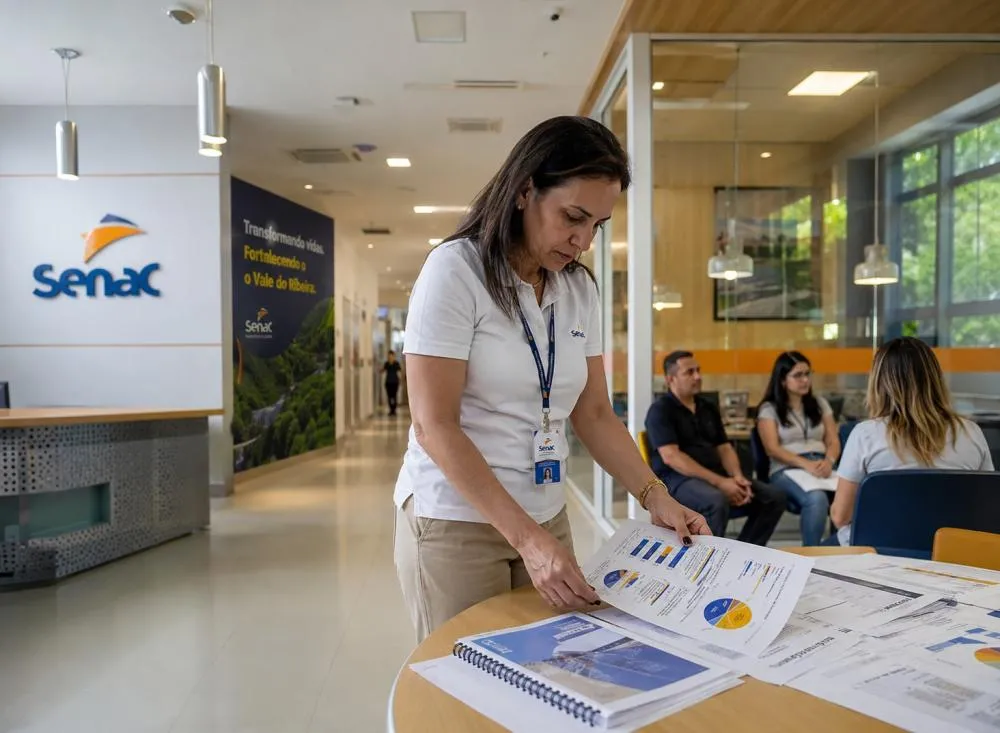 Processo seletivo Senac abre vaga para Coordenador Administrativo com salário de R$ 9.145; veja requisitos e como se candidatar / Foto: Gerada por IA