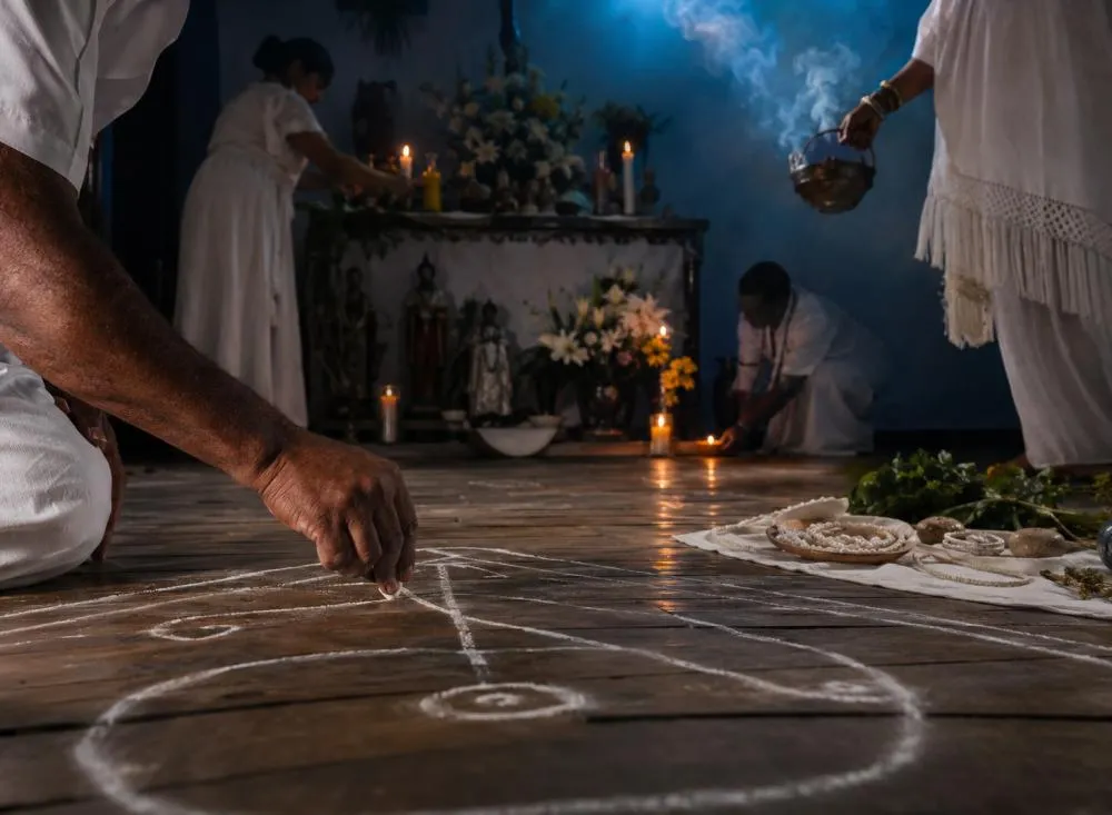 O que é Pemba na Umbanda? Entenda para que serve um dos instrumentos mais sagrados da religião / Foto: Gerada por IA