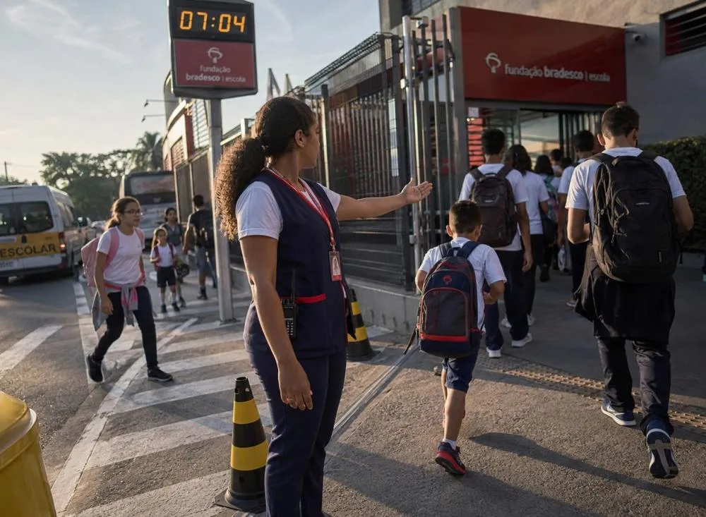 Fundação Bradesco: Inscrições de processo seletivo com vaga para Inspetor de Alunos / Foto: Gerada por IA