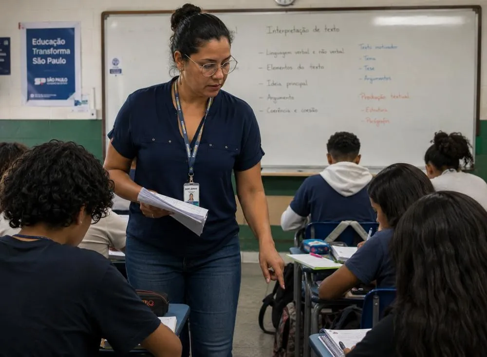 Processo Seletivo para Professores termina esta semana com salário de R$ 5.565 e vagas em todo o estado de São Paulo / Foto: Gerada por IA