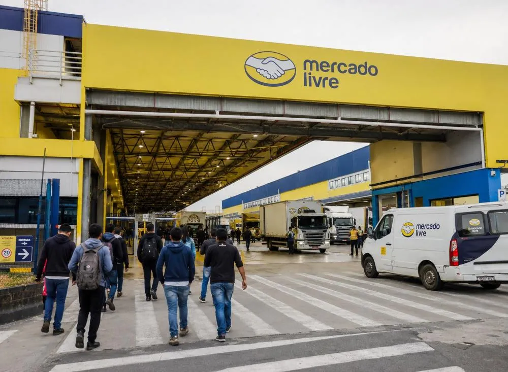 Processo Seletivo abre 100 vagas para Auxiliar de Logística no Mercado Livre com salário de até R$ 3.094 e contratação sem experiência / Foto: Gerada por IA