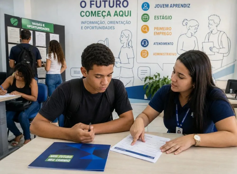 Jovem Aprendiz e primeiro emprego: empresas e instituições mantêm processos seletivos abertos em todo o Brasil / Foto: Gerada por IA