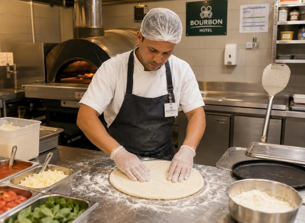 Processo Seletivo Pizzaiolo com salário de R$ 4.356 para ensino médio completo, veja como participar / Foto: Gerada por IA