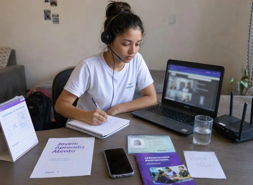 Processo Seletivo abre vagas para Jovem Aprendiz Home Office com salário de R$ 1.035 e benefícios; veja como participar / Foto: Gerada por IA