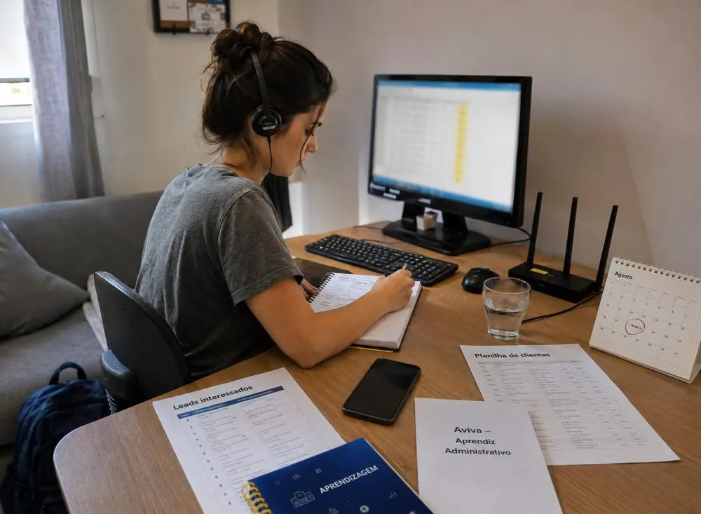 Trabalho Remoto: processo seletivo para Auxiliar Administrativo Home Office