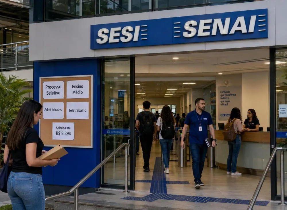 Processo Seletivo SESI SENAI para ensino médio, home office e administrativo: veja vagas abertas, requisitos, salários e como participar