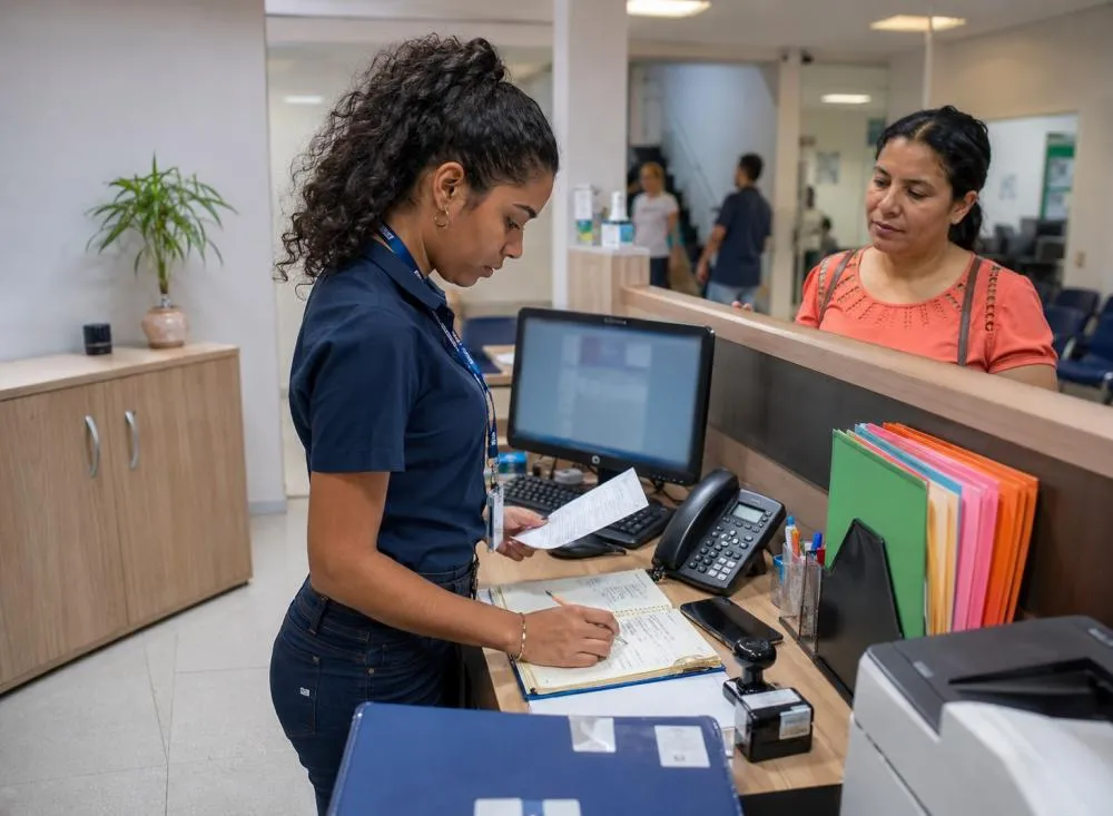 Processos seletivos para ensino médio completo reúnem vagas administrativas, atendimento e home office / Foto: Gerada por IA