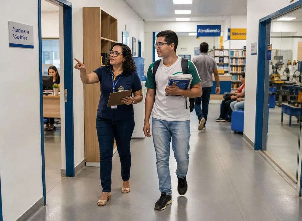 Ensino médio completo: SESI, SENAI, SEST SENAT e Senac abrem processos seletivos com salários de até R$ 4,3 mil / Foto: Gerada por IA