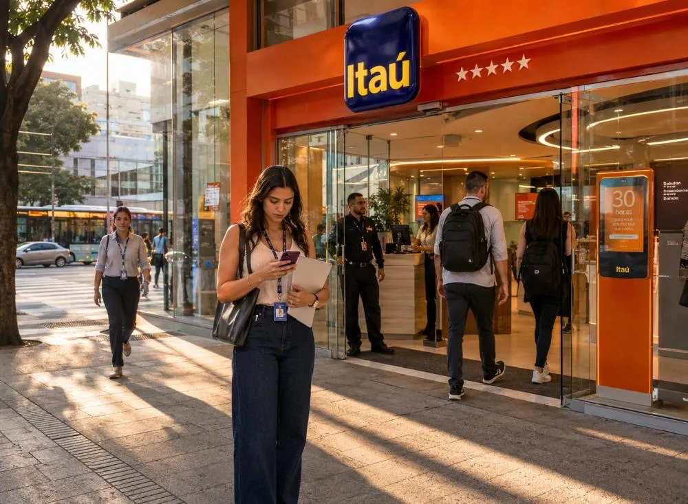 Banco Itaú abre Processo Seletivo com 161 vagas de emprego em tecnologia, negócios e áreas estratégicas / Foto: Gerada por IA