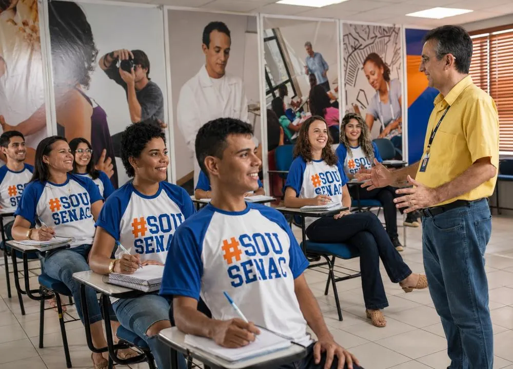 Processo Seletivo Inspetor de Alunos Senac com 2 vagas e salário de R$ 2.658,00 para ensino médio completo / Foto: Gerada por IA