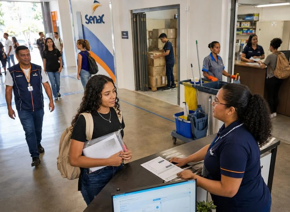 Processo seletivo: Senac e empresas abrem vagas para Fundamental e Médio Completo; vagas sem experiência e salários de até R$ 3.453