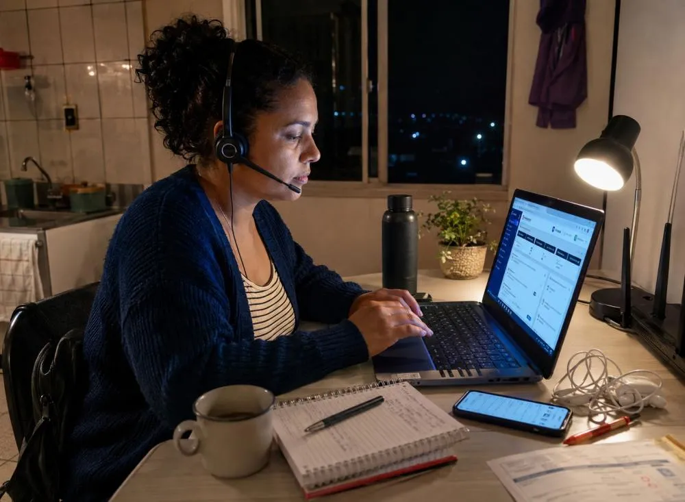 Home office, Assistente Administrativo e Ensino Médio: processos seletivos reúnem vagas na Unimed, SESI SENAI com salários de até R$ 9.143 / Foto: Gerada por IA