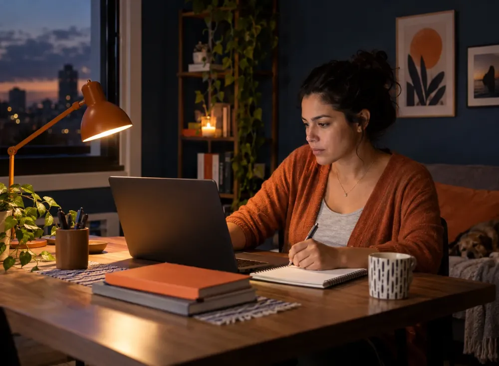 Trabalho remoto noturno para trabalhar 4 horas por dia das 17h às 21h