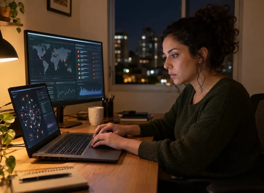 Trabalho remoto noturno: vaga em escala 12x36 tem jornada das 17h às 5h